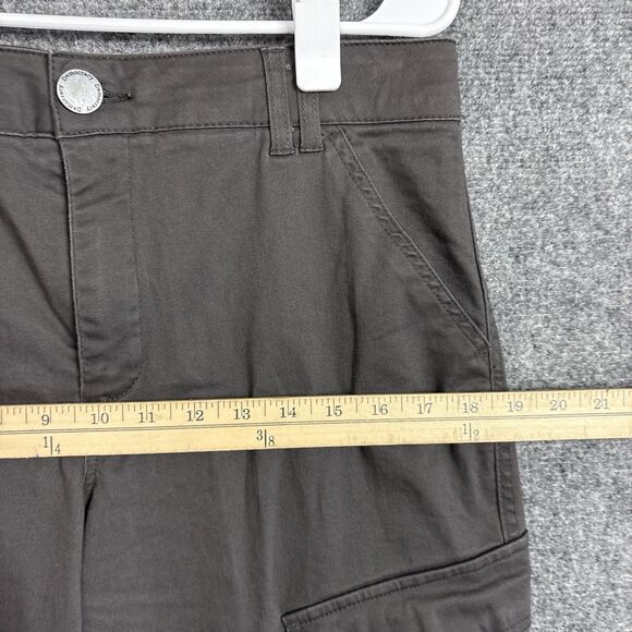 Democracy Pants Womens Size 12 Gray Cargo ankle Stretch Ab Technology - Picture 5 of 10